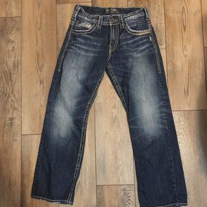 Men's Silver Jeans Gordie W28/L30
